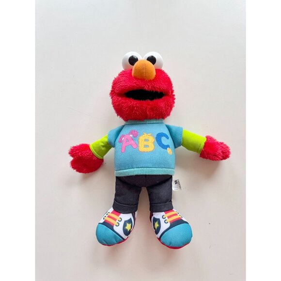 Pair of 2013 HASBRO Sesame Street Talking Elmo & Cookie Monster Plush Toys - Picture 3 of 11